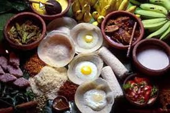Mouth watering Sri Lankan food
